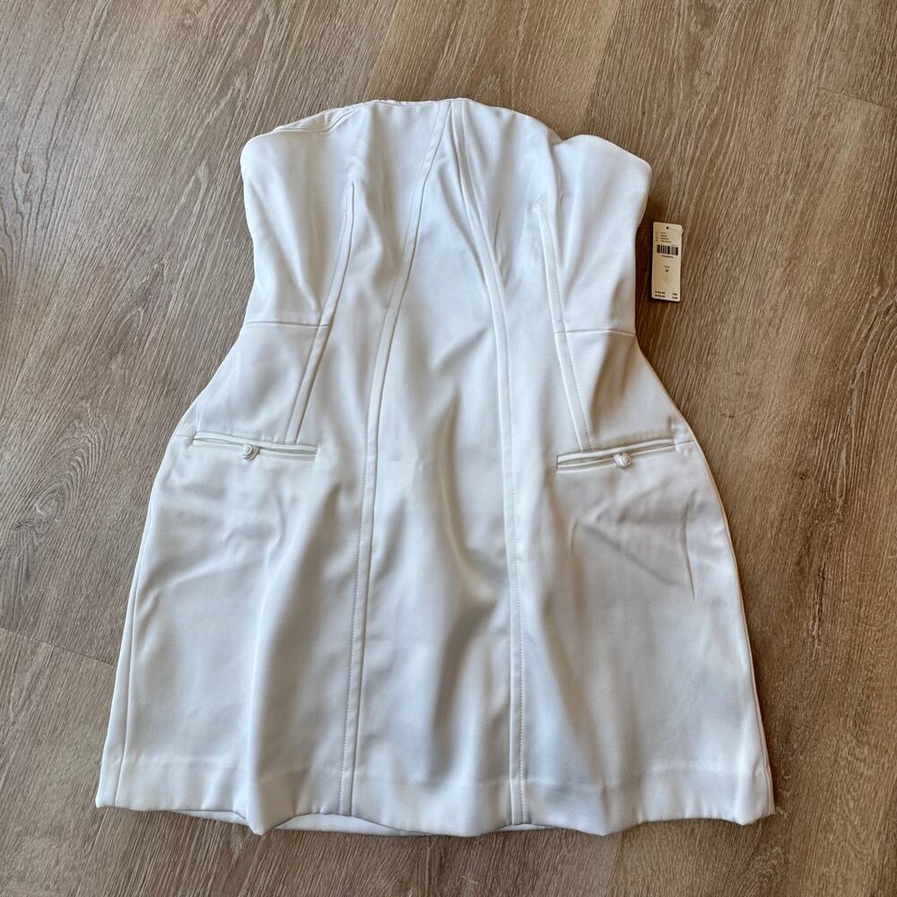 BHLDN Clean Lines Strapless Mini Dress - Size M - Picture 2 of 8
